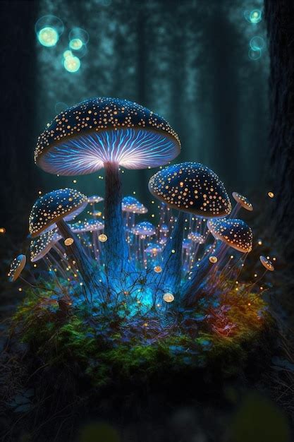 Premium Photo | Mushroom fairy forrest