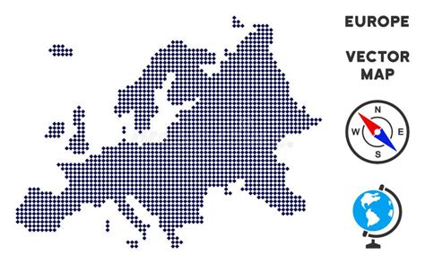 Pixelated Map Europe Stock Illustrations 301 Pixelated Map Europe