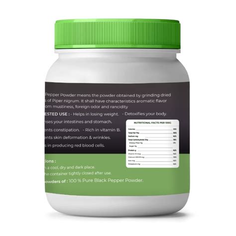 Vedcare Black Pepper Powder 100 Pure 200 G Jiomart