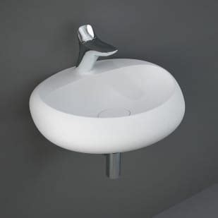 RAKCCW006 RAK Porcelain Click Clack Basin Waste In White Bathroom