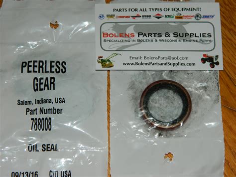 Tecumseh 788008 Peerless Tecumseh 2300 Series Transmission Oil Seal Massey 833909m1 Jd