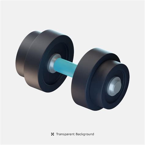 Premium PSD Dumbbell 3d Icon Illustration