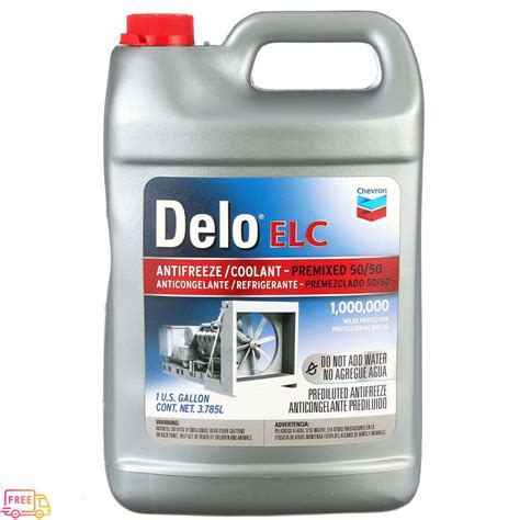 1 Gallon Delo ELC Extended Life Prediluted 50 50 Antifreeze And Coolant