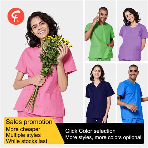 Promotional Scrubs Tops More Design Nursing Clothing Mens Womens Nurse