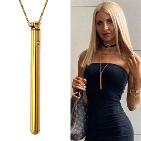 18k Gold Vibrator Necklace Multi Function Quiet Elegant Etsy