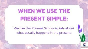 Simple Present (review) by Helping hand BR | TPT