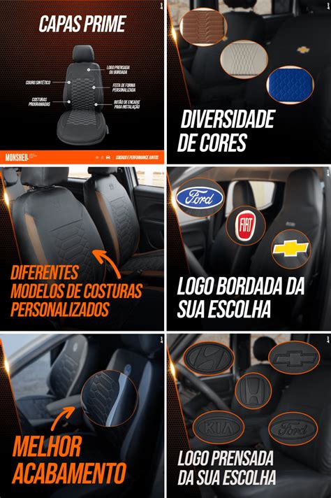 Capas De Bancos Em Couro Sob Medida Logan Sandero PRIME Monshell