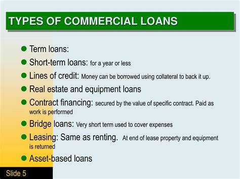 Ppt Commercial Lending Powerpoint Presentation Free Download Id