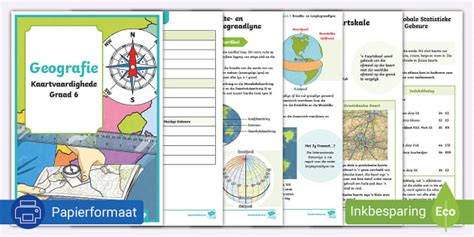 Kaartvaardighede Graad 6 Werkboek Profesor Hizo Twinkl