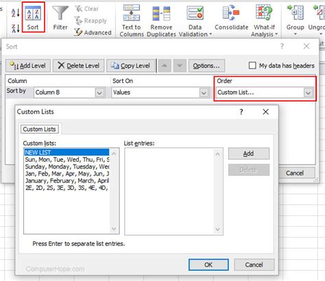 How To Create A Custom Sort In Microsoft Excel