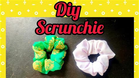 How To Make Hair Rubber Band Diy Scrunchie Youtube