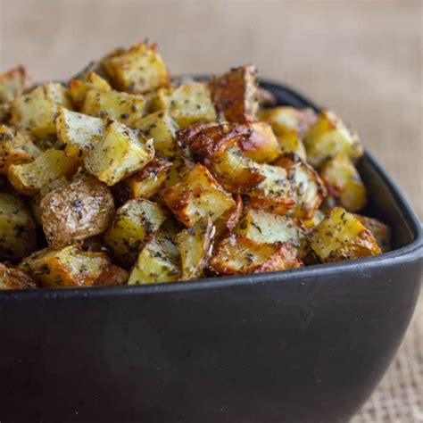 Herb And Garlic Oven Roasted Hash Brown Potatoes Recipe