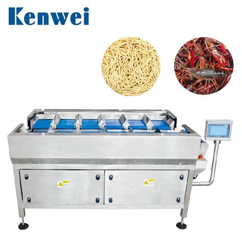 12 Head Manual Belt Weigher For Weighing Fish Noodle Shrimp 12 Head