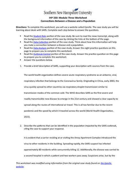 Ihp Module Three Worksheet Ihp Module Three Worksheet