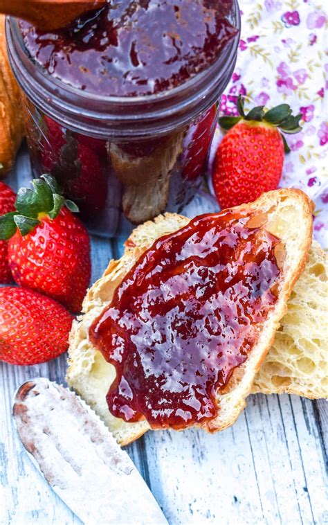 Easy Strawberry Jam Recipe No Pectin 4 Sons R Us