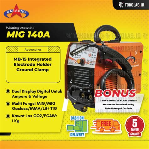 Jual Mesin Travo Las Inverter Daesung Mig Mag A Mig Tanpa Gas Di