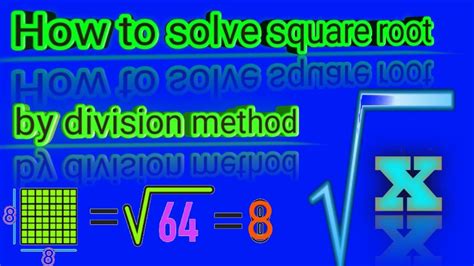 Square Root By Division Method Youtube