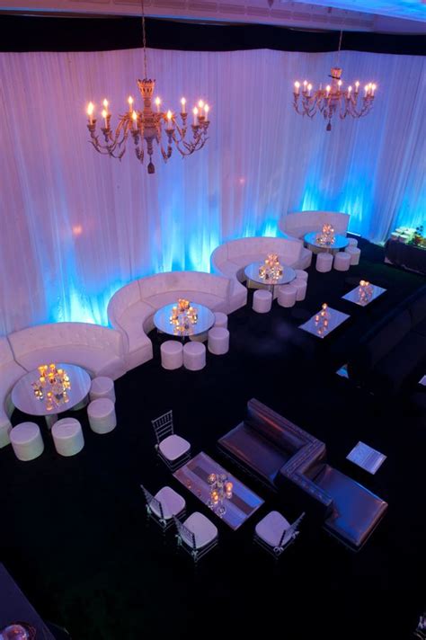 An Overhead View Of A Banquet Room Set Up For A Formal Function With White Linens Round Tables