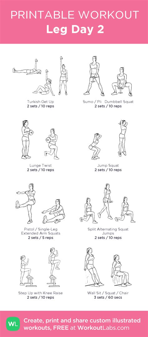 Leg Day 2 My Visual Workout Created At • Click Through