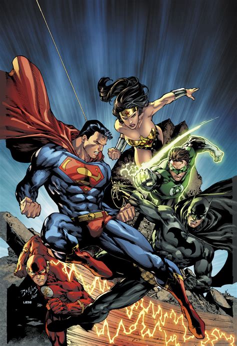 Comics Forever The Justice League Artwork By Ed Benes And