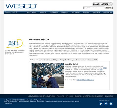 wesco distribution company profile revenue employees funding news