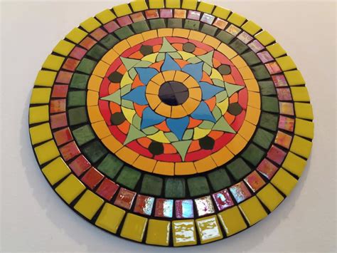 Mandala Colorida Em Mosaico Energia Elo Produtos Especiais