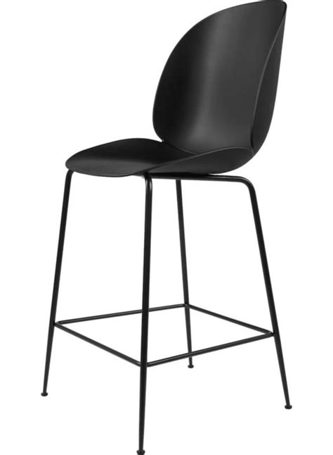 Beetle Counter Chair Un Upholstered 65 Conic Base Black Matt Base