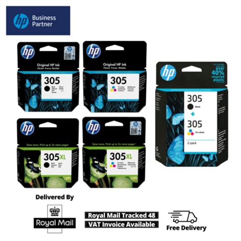 Hp 305 And 305xl Black Colour Ink Cartridges For Deskjet 2710e 2720 Plus 4100 Ebay