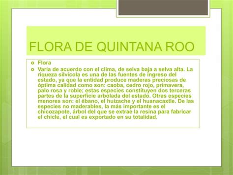 Flora Y Fauna De Quintana Roo Ppt