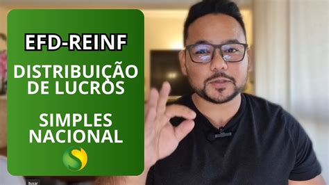 EFD REINF Distribuição de Lucros COMPLICOU YouTube