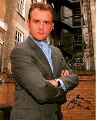 Hugh Bonneville Signed Photo W Hologram Coa Downton Abbey Collectible