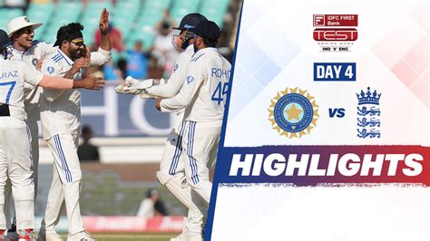 Watch India Vs England 3rd Test Day 4 Highlights Video Onlinehd On Jiocinema