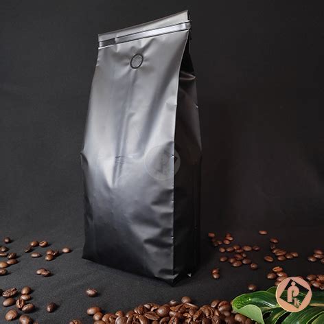 Jual Kemasan Gusset Hitam 1kg Center Seal Kemasan Kopi Kemasan