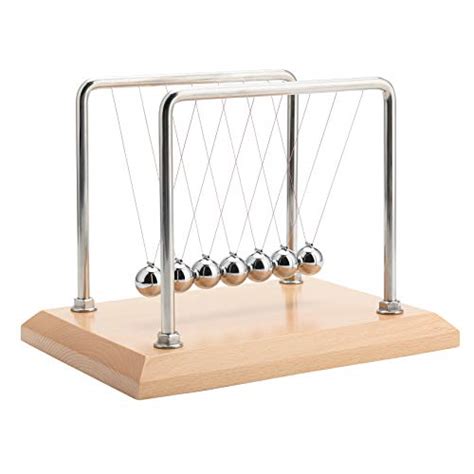 CERROPI Large Newtons Cradle Pendulum With 7 Balls Physics Perpetual