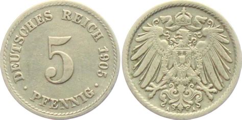 Kaiserreich A Pfennig Gro Er Adler Ef Ma Shops