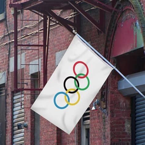 Odm Bradford Olympic Flag 3x5 Ft Outdoor Olympic Flags For 2024 Olympic Games International