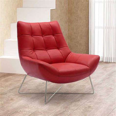 Leather Accent Chairs Modern : 37 White Modern Accent Chairs for the Living Room : Chic and soft ...