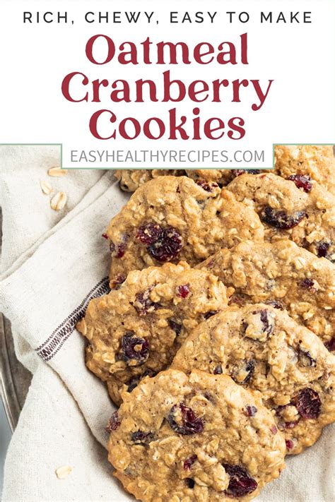 Oatmeal Cranberry Cookies Gluten Free Easy Healthy Recipes