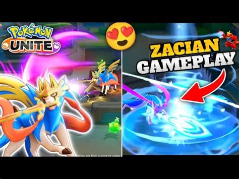 ZACIAN FIRST GAMEPLAY HOW TO GET ZACIAN IN POKEMON UNITE