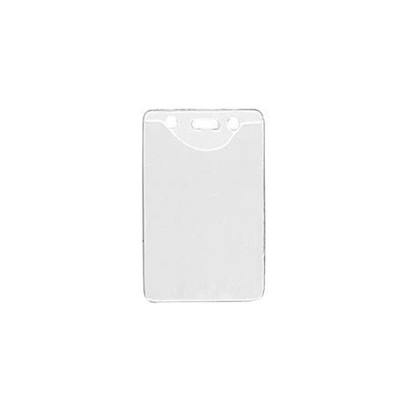 Porte Badge Souple Vertical Transparent Format CR80 Lot De 100