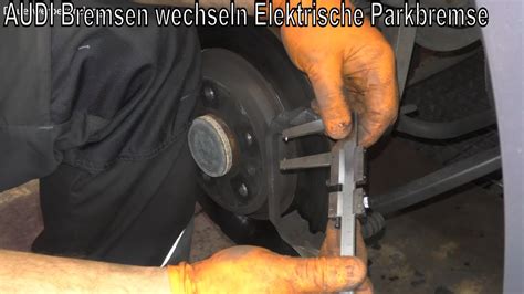 Audi A B Elektrische Parkbremse Bremsbel Ge Wechseln Youtube