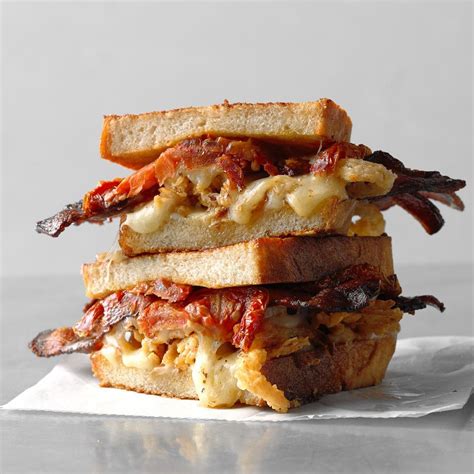 Grilled Cheese Bacon And Oven Dried Tomato Sandwich Recipe Taste Of Home