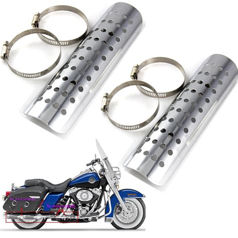 Aliexpress Buy 2sets Chrome Steel Motorcycle Steel Exhaust