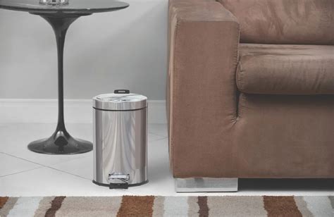 Lixeira Tramontina Brasil em Aço Inox Pedal e Balde Interno 3L