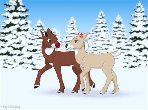 Rudolph And Clarice By Peregrinefalconlady On Deviantart