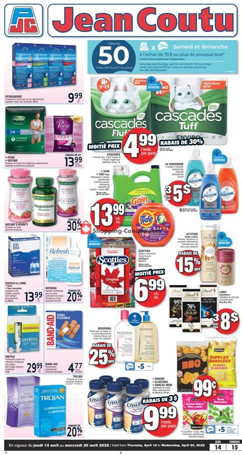 Jean Coutu Pharmacy Canada, flyer - (Special Offer - QC): April 14 ...