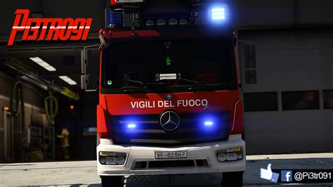 M B Atego Autoscala Vigili Del Fuoco Gta Mods