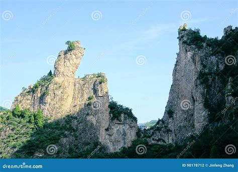 Taihang Mountain Grand Canyon Stock Photo Image Of Precipice