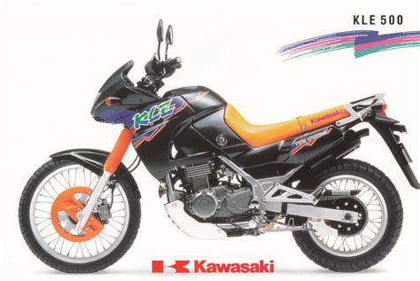 Prospekt KAWASAKI KLE 500 Prospekt Flyer 1 Blatt 2 Seiten Aus 9