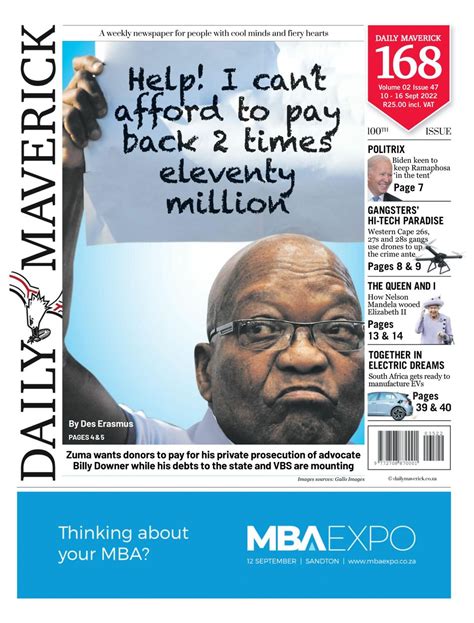 Daily Maverick September 10 2022 Newspaper Get Your Digital Subscription